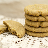 Freshly backed ginger biscuits