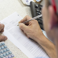 Completing paperwork