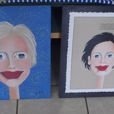 Various quirky paintings done locally