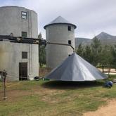 Constructed and fitted two roof frames for the silos at Kleinriver Cheese - Overberg Sandblasting & Coatings - Xplorioâ„¢ Stanford