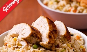 Saucy Chicken Strips with Savoury Rice