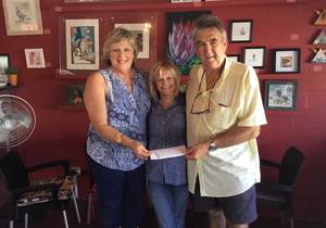 The awarding of the R5000 donation