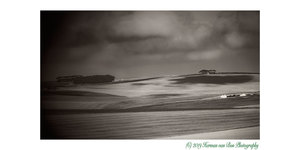 Overberg Landscape in B&W
