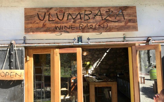 Ulumbaza Wine Barn Sign at Springfontein Wine Estate