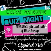 March Quiz Nights Schedule