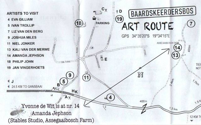 Baardskeerdersbos Art Route - Yvonne de Wit