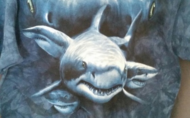 Shark Moon eyes T-shirt