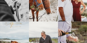 beach wedding horses gansbaai capturedphotography