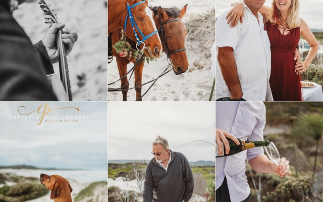 beach wedding horses gansbaai capturedphotography