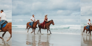 beach wedding horses gansbaai capturedphotography