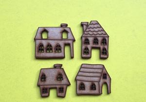 Cute Mini Laser Cut Houses