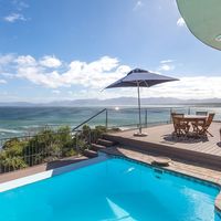 Swimming pool and balcony area