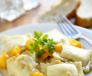 Recipe: Pumpkin Raviolo with Burnt Sage Butter