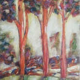  Ancient Forest - 68 x 80 x 5cm, R3450 - Art by Annalene - Gansbaai