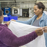 Hermanus - Walkerbay Cleaning and Laundry Services - Folding Sheets