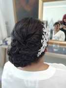 Wedding Hair Done by Monette's Bridal Studio