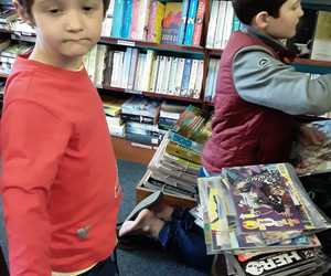 Kids Enjoying Themselves at the Book Store!