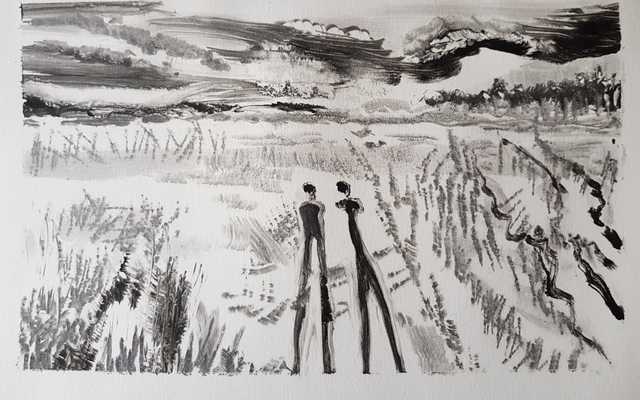 Photographer's shadows