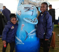 Blue had a blast attending the Hermanus Whale Festival