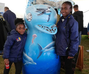 Blue had a blast attending the Hermanus Whale Festival