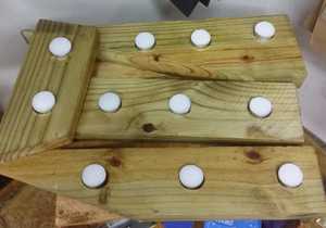 Wooden Tea Candle Holders