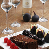 Hermanus - Burgundy Restaurant - Grappa and Chocolate Tart