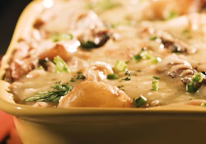 Recipe: Cheesy Beans, Sausage Potato Wedges