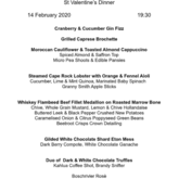 Valentine's Dinner - Benguela Restaurant - Gansbaai