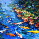 Gansbaai - Sea View Art Centre - Koi Pond Autumn