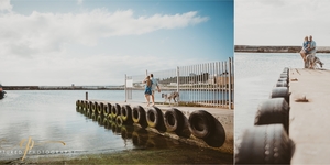 Engagement shoot in Gansbaai Harbor by Captured Photography