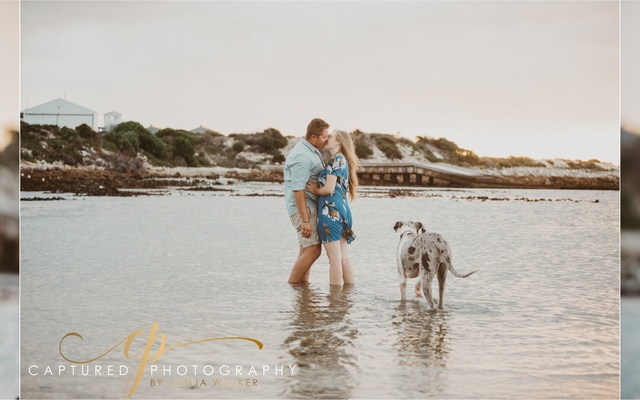 Engagement shoot in Gansbaai Harbor by Captured Photography