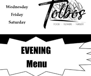 Evening Menu (4, 6 & 7 March 2020)