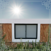 Brown Dog Accommodation Shutters - M + S Designs - Gansbaai