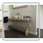 Scaffolding Shelf and Bench for Viljoen's - M + S Designs - Gansbaai