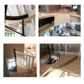 Spiral staircase enclosure and flooring - Work in progress at Craig's - M + S Designs - Gansbaai