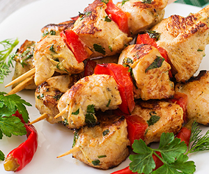 Recipe: Greek-Style Chicken Kebabs