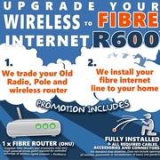 Upgrade Your Wireless To Fibre Internet For R600