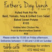 Father's Day Lunch - 21 June 2020