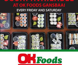 Sushi Available - Every Friday & Saturday