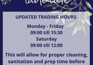 We will be ready to serve you from WEDNESDAY, 1 JULY 2020!