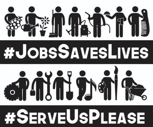 #JobsSavesLives - Human Chain in Gansbaai's Main Road 24 July 2020