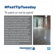 #FastTipTuesday - To paint or not to paint!
