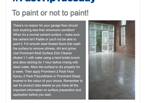 #FastTipTuesday - To paint or not to paint!