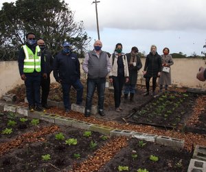 Church land serves as a vegetable garden to help feed community