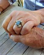 Beautiful Wedding Ring made byÂ Tanzanites and Diamonds of Hermanus