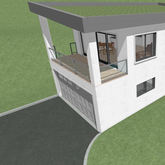 Granny flat 3d on top of garage 