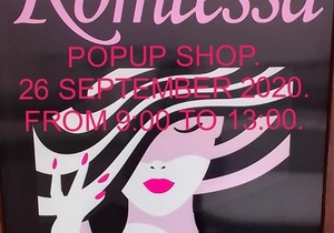 Pop-Up Shop at Komtessa:Â 26 September 2020