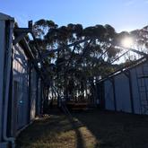 Construction between two existing buildings - MBC Herstelwerke - Bredasdorp