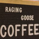 Gansbaai - Raging Goose Coffee - Name Board