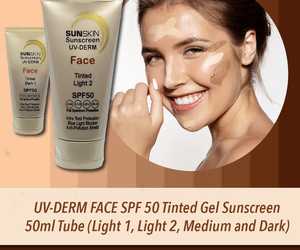UV-DERM FACE SPF 50 Tinted Gel Sunscreen